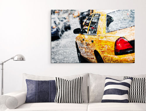Fotomosaik auf Acrylglas