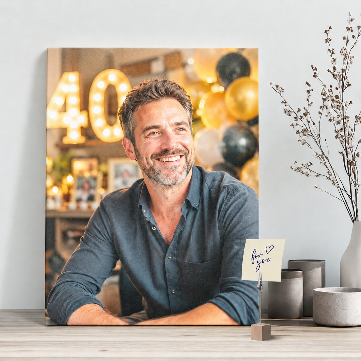 Foto auf Leinwand zum 40. Geburtstag