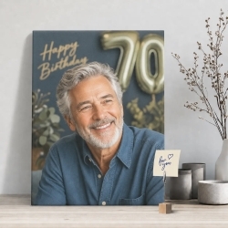 Foto auf Leinwand als Geburtstagsgeschenk