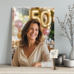 Foto auf Acrylglas zum 50. Geburtstag