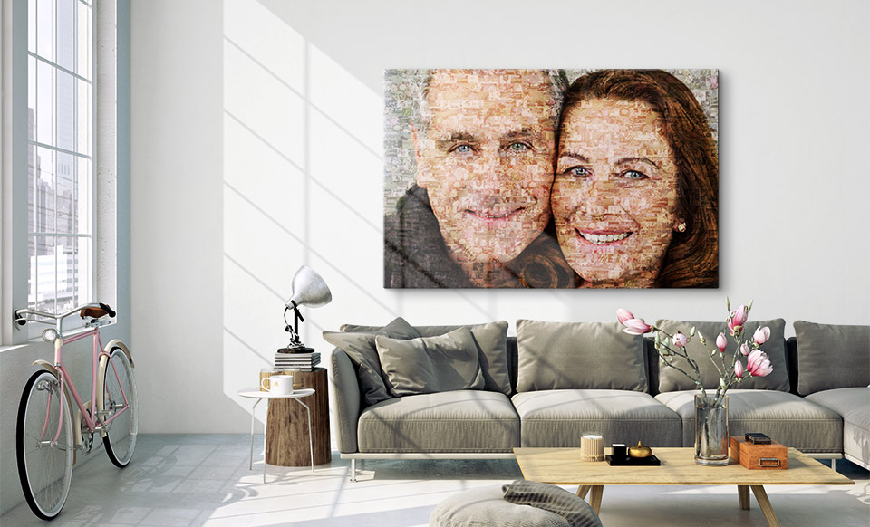 foto mosaik geschenk wohnung