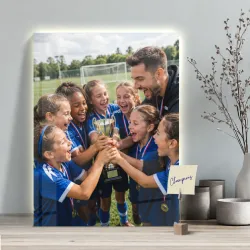Vereinsfoto oder Mannschaftsfoto auf Acrylglas als Dankeschön