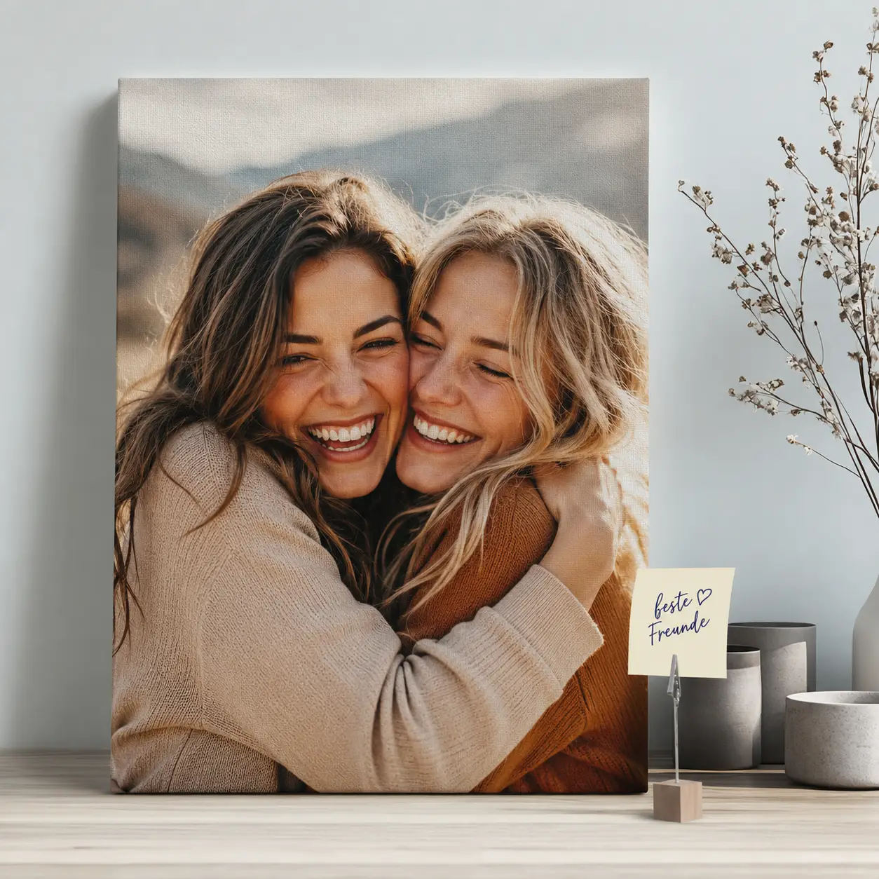 Danke Geschenk als Foto auf Leinwand