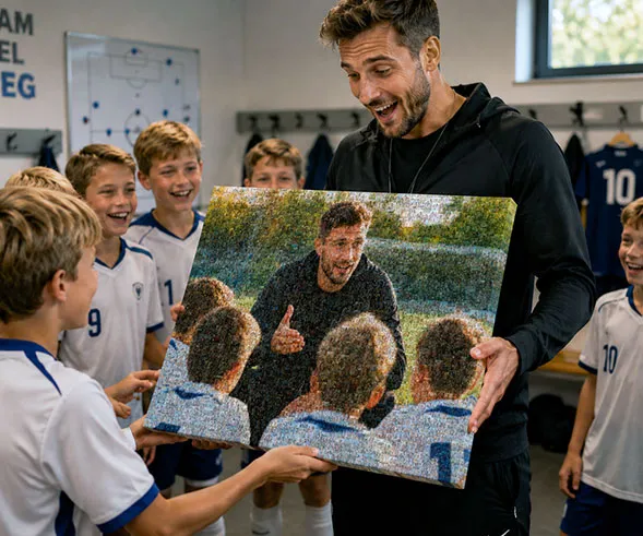 mosaik geschenk abschied trainer