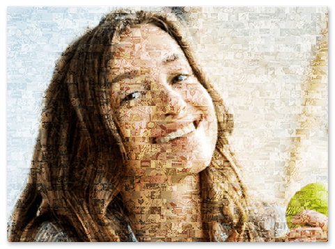 Mosaikbild zum Geburtstag